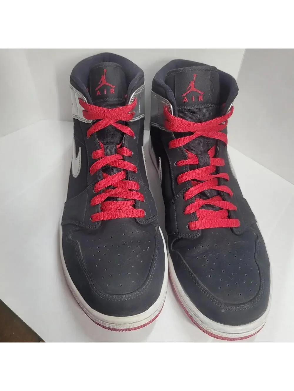 Nike Air Jordan 1 Mid Johnny Kilroy 554724-057 Black Silver Size 11